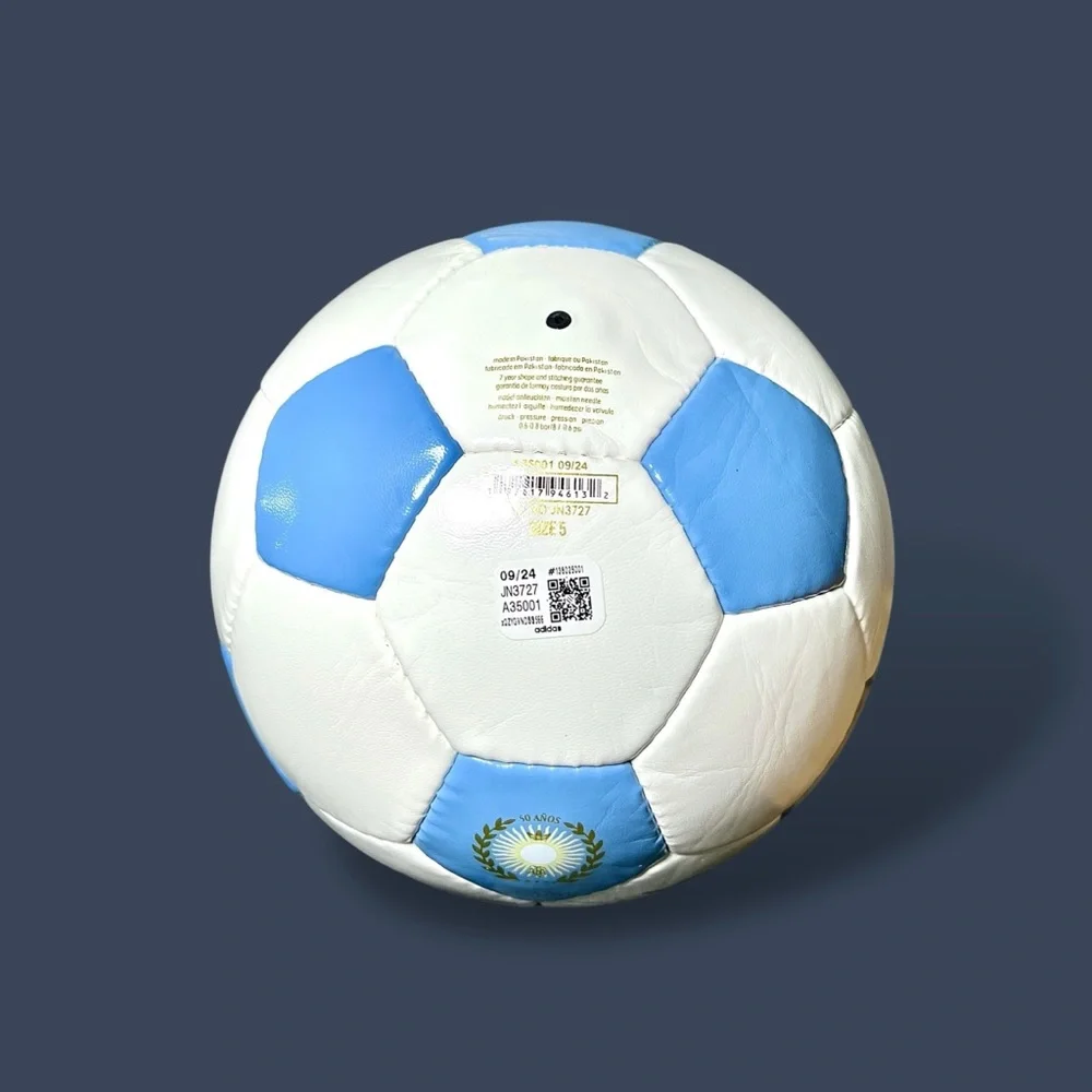Adidas 50s Anniversary White Blue Soccer Ball Size 5